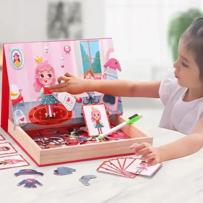 پازل مگنتی وایت برد مدل مد و لباس کد JHTOY227