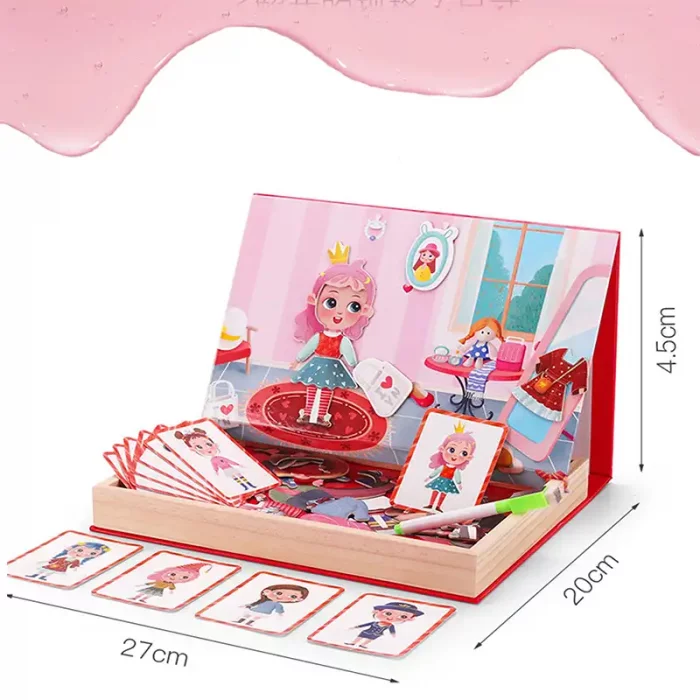 پازل مگنتی وایت برد مدل مد و لباس کد JHTOY227