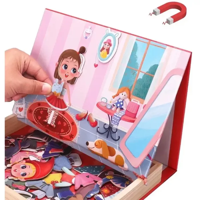 پازل مگنتی وایت برد مدل مد و لباس کد JHTOY227