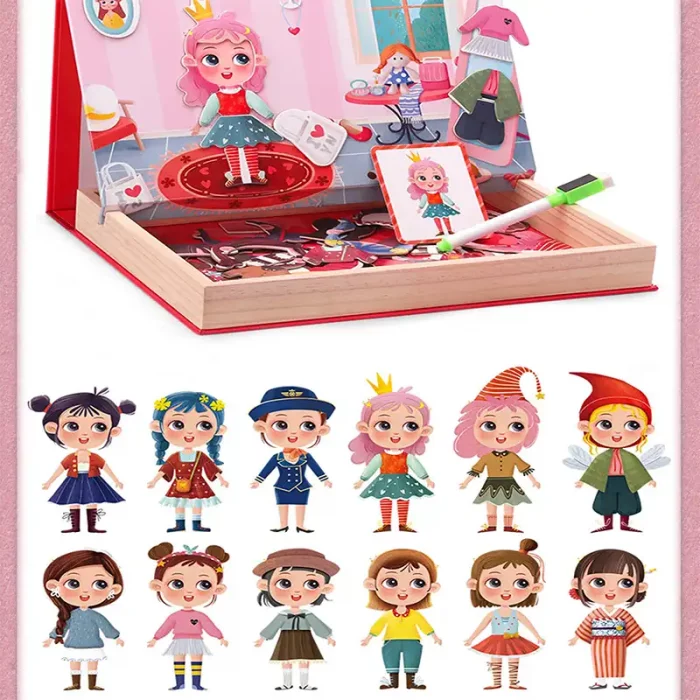 پازل مگنتی وایت برد مدل مد و لباس کد JHTOY227