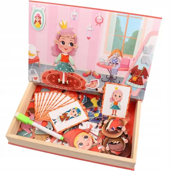 پازل مگنتی وایت برد مدل مد و لباس کد JHTOY227