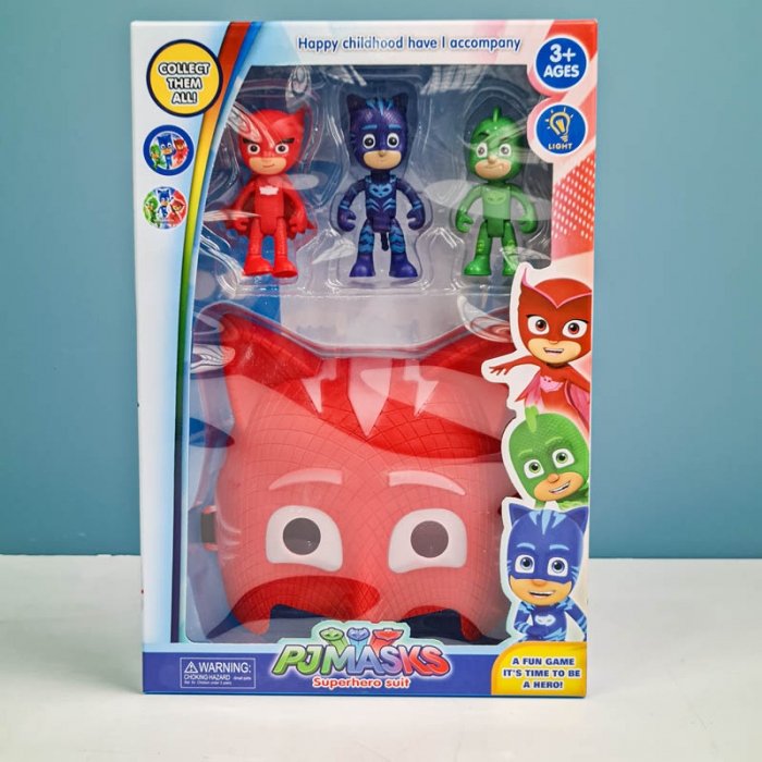 ست فیگور 3 عددی و ماسک پی جی مکس مدل owlette کد P/3311/C