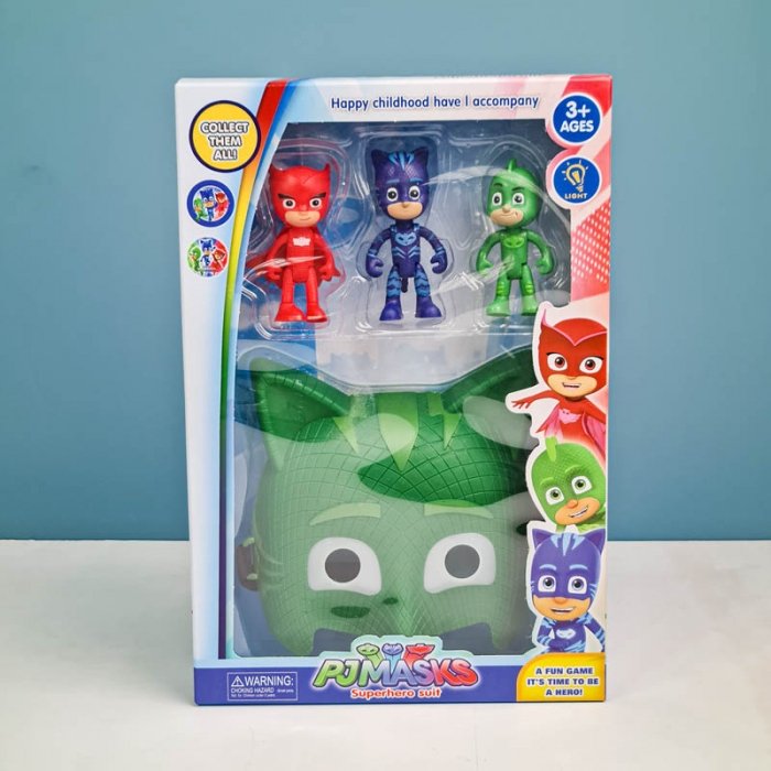 ست فیگور 3 عددی و ماسک پی جی مکس مدل Gekko کد P/3311/B