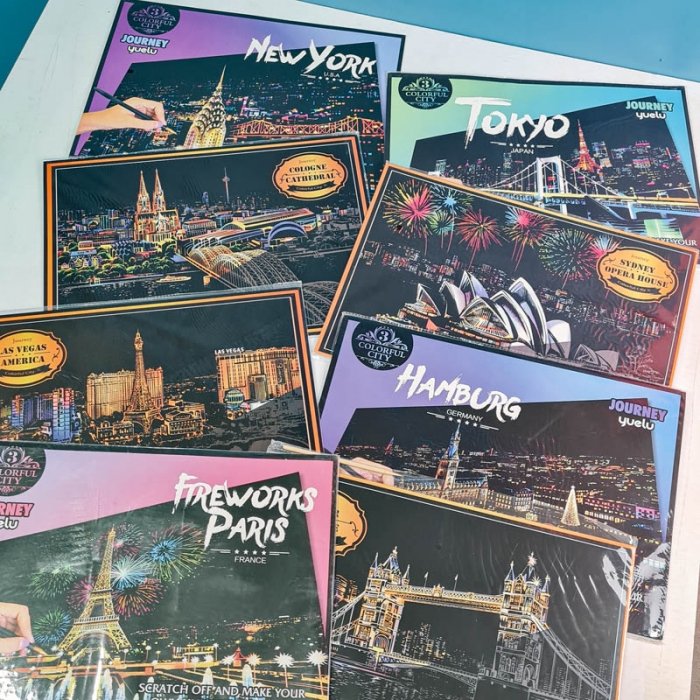 تابلو اسکرچ سایز 405*285 کد 4540