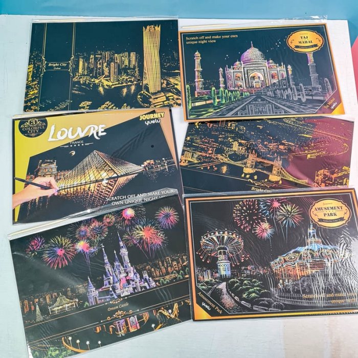 تابلو اسکرچ سایز 405*285 کد 4540