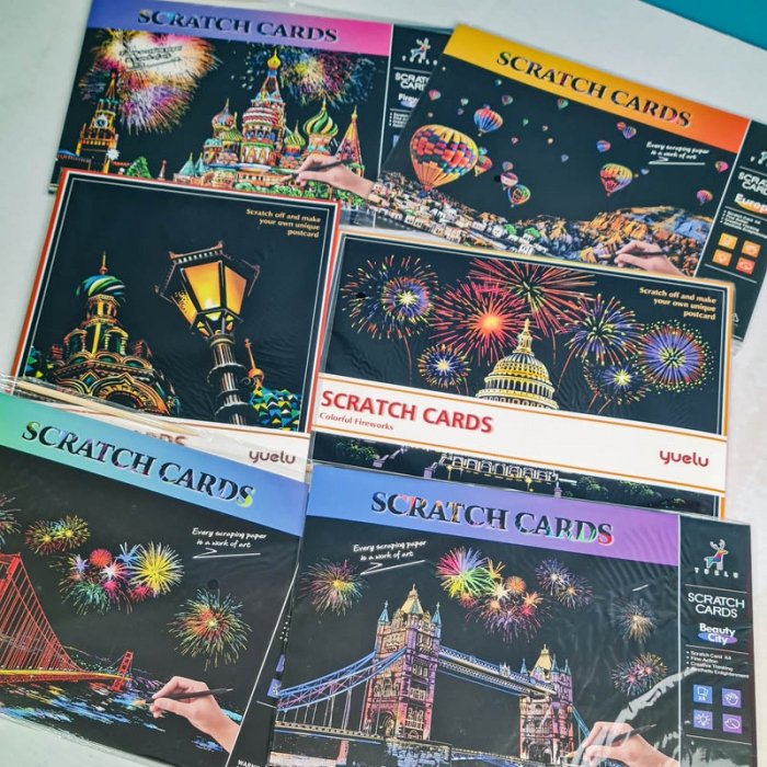 تابلو اسکرچ سایز 295*210 کد 8454