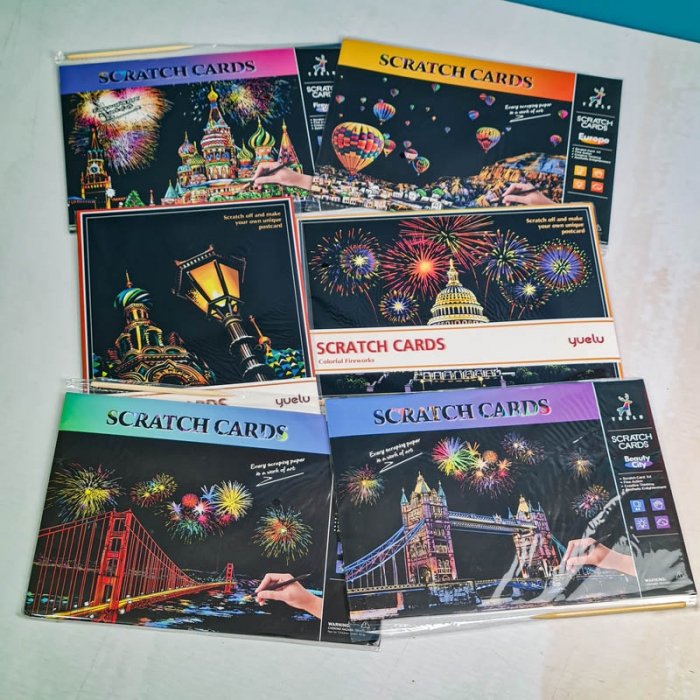 تابلو اسکرچ سایز 295*210 کد 8454