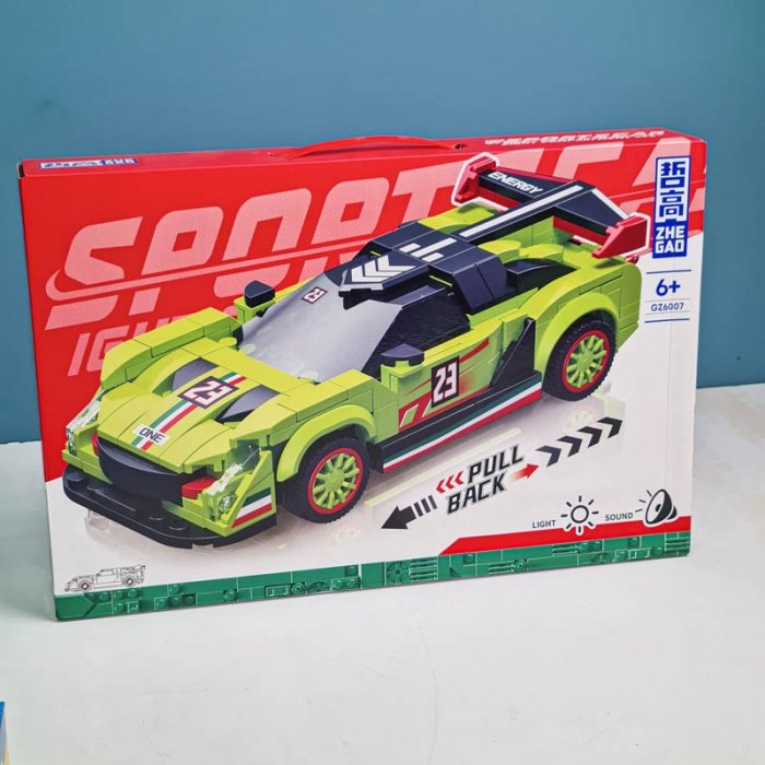 لگو ماشین مسابقه 210 تکه رنگ سبز کد GZ6007