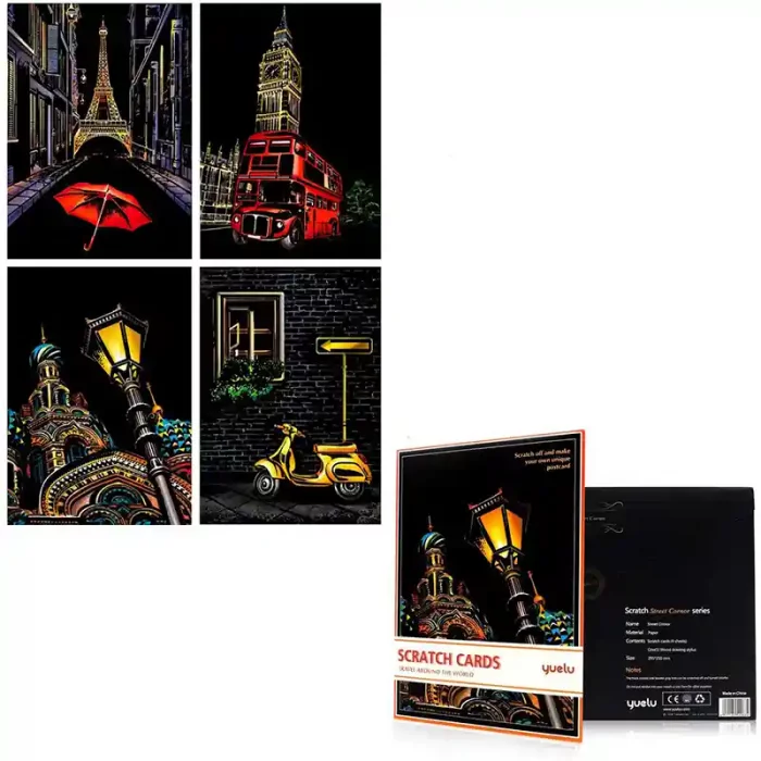 تابلو اسکرچ سایز 295*210 کد 8454