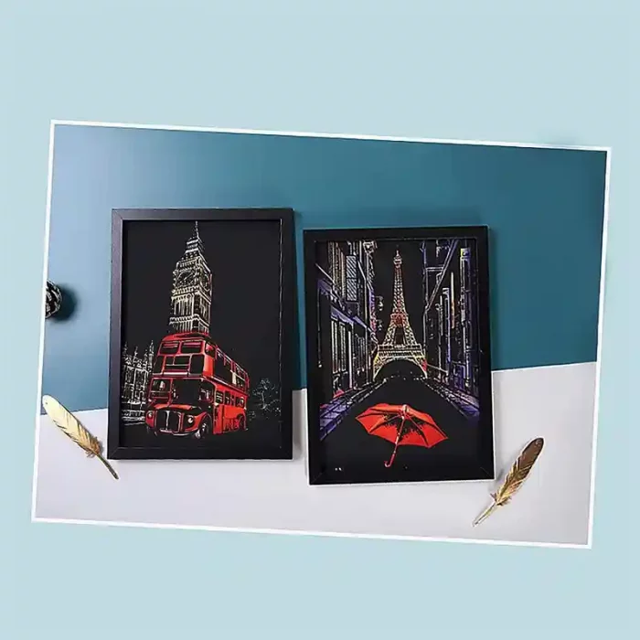 تابلو اسکرچ سایز 295*210 کد 8454