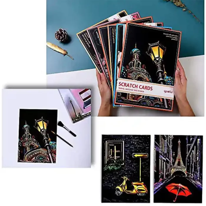 تابلو اسکرچ سایز 295*210 کد 8454