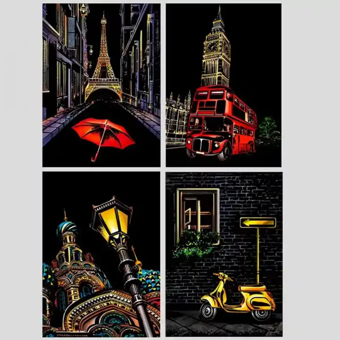 تابلو اسکرچ سایز 295*210 کد 8454