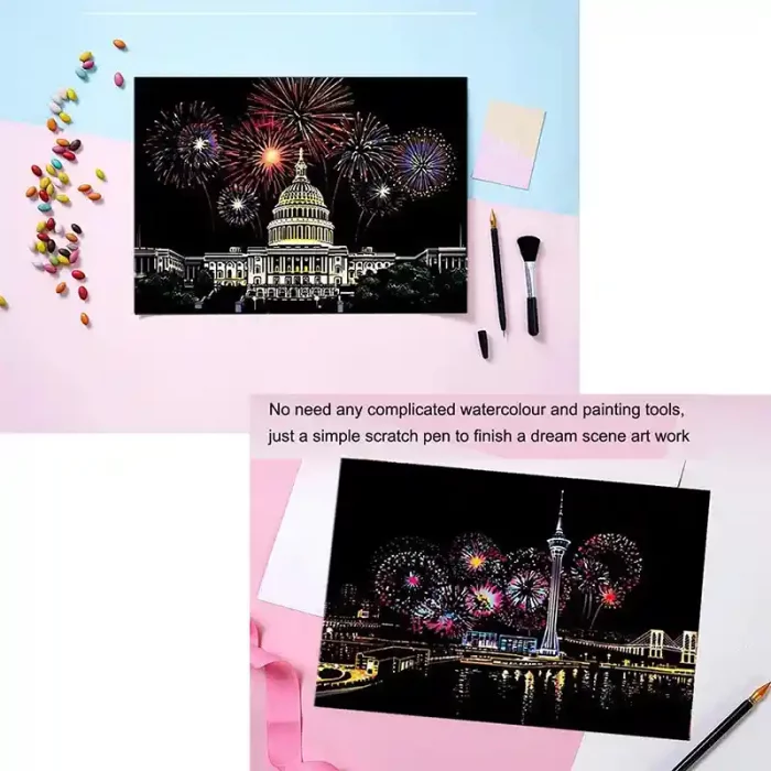 تابلو اسکرچ سایز 295*210 کد 8454