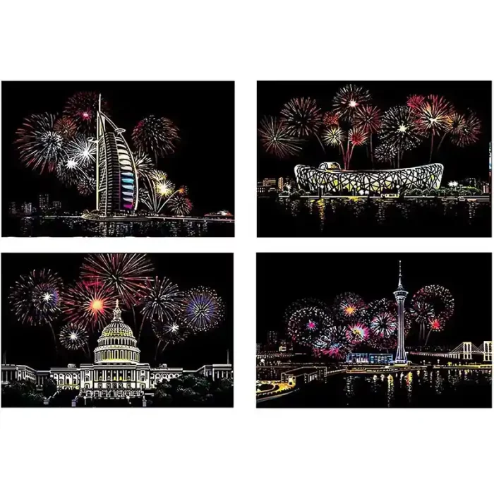 تابلو اسکرچ سایز 295*210 کد 8454