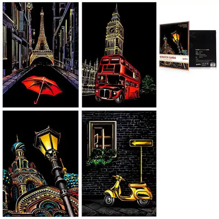 تابلو اسکرچ سایز 295*210 کد 8454