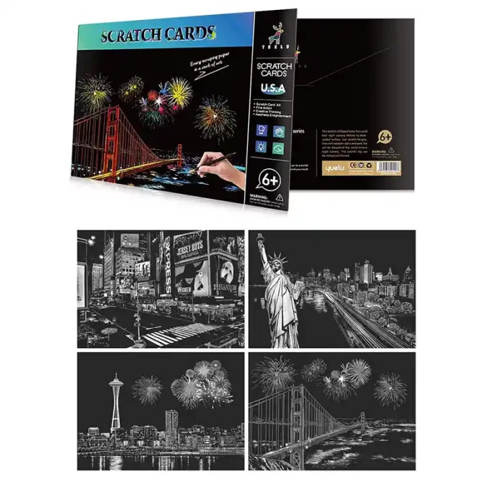 تابلو اسکرچ سایز 295*210 کد 8454