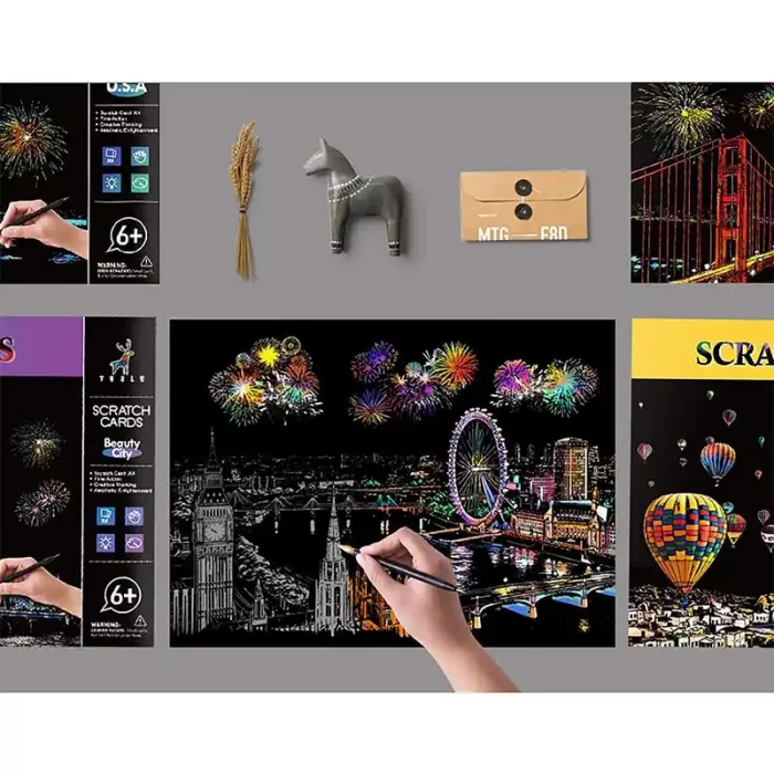 تابلو اسکرچ سایز 295*210 کد 8454