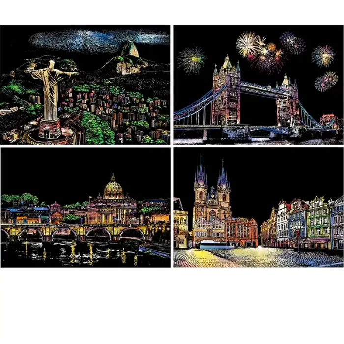 تابلو اسکرچ سایز 295*210 کد 8454