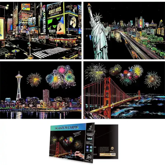 تابلو اسکرچ سایز 295*210 کد 8454