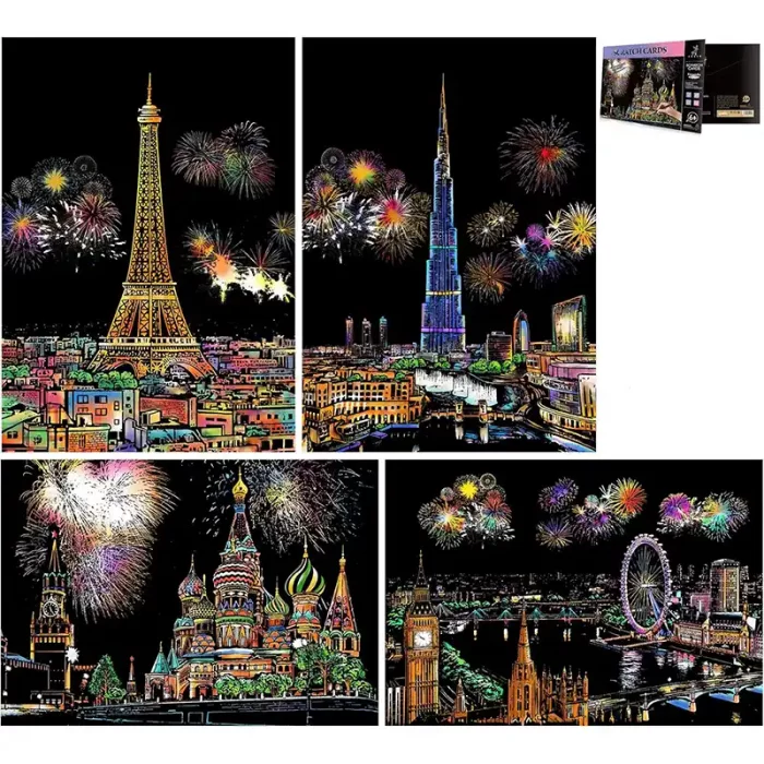 تابلو اسکرچ سایز 295*210 کد 8454