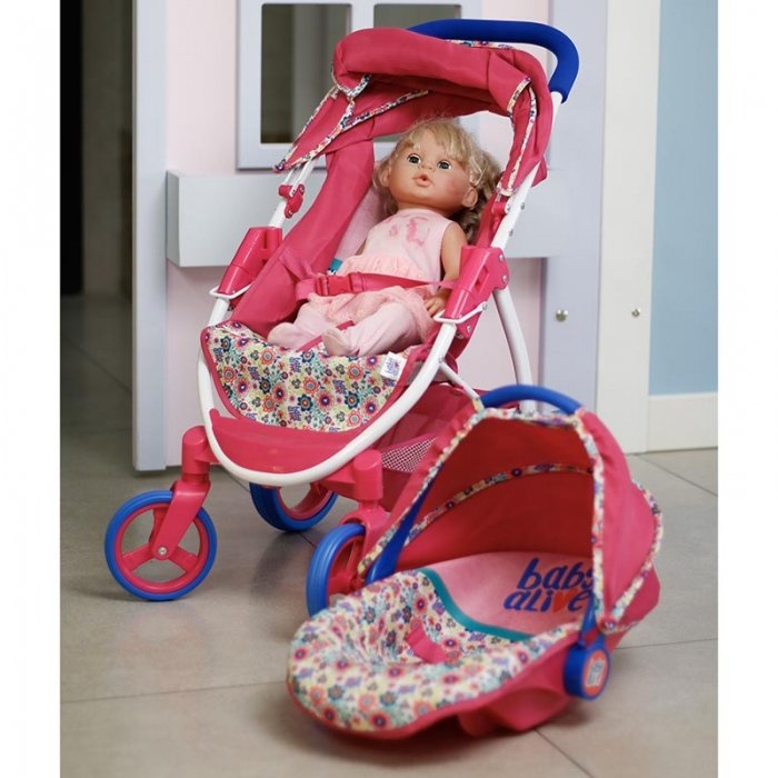 کالسکه عروسک تاشو بی بی الایو BABY ALIVE کد D85991