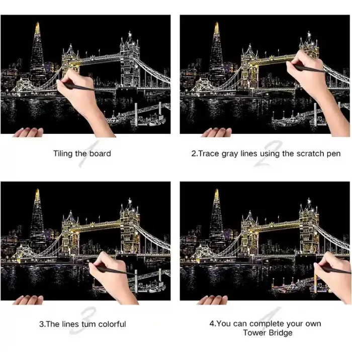 تابلو اسکرچ سایز 405*285 کد 4540