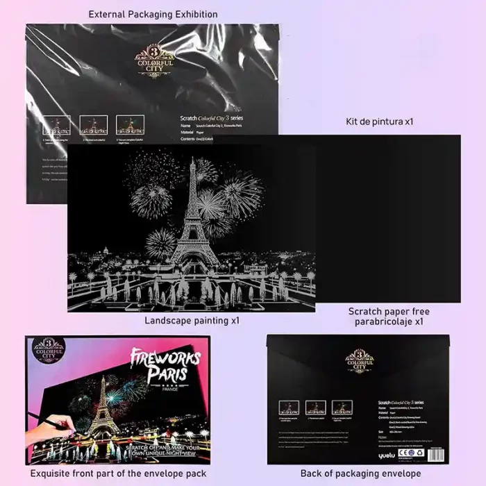 تابلو اسکرچ سایز 405*285 کد 4540