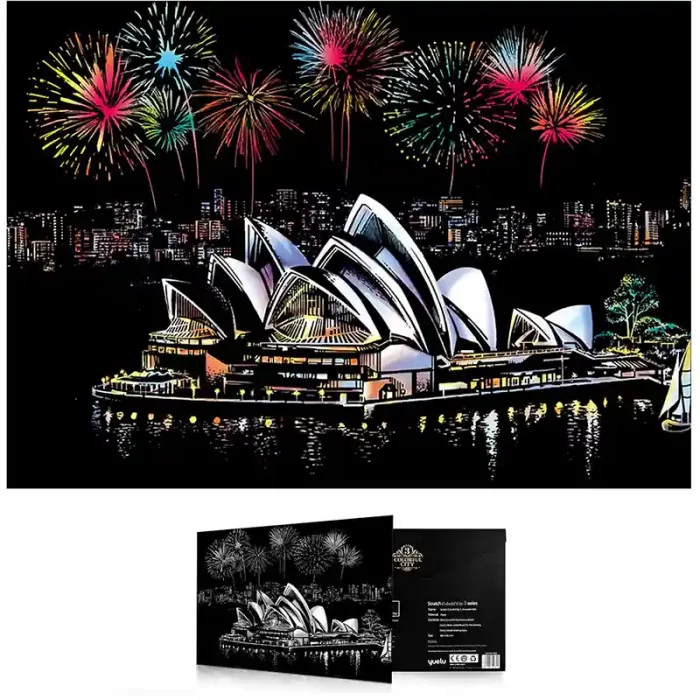 تابلو اسکرچ سایز 405*285 کد 4540