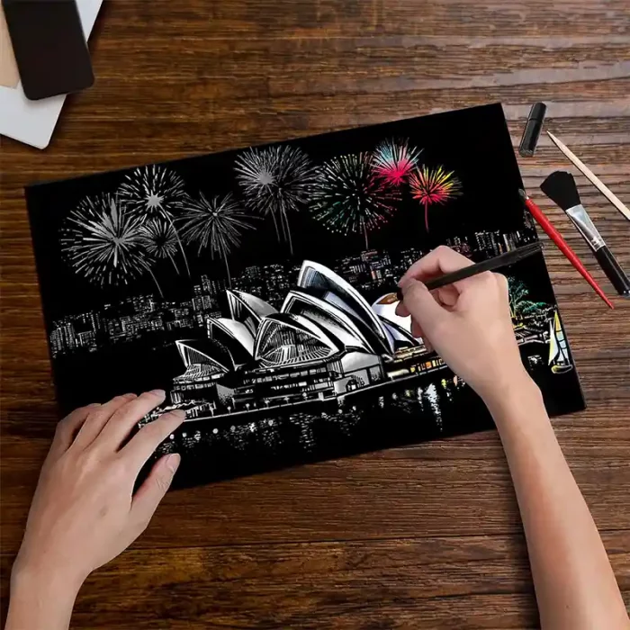 تابلو اسکرچ سایز 405*285 کد 4540