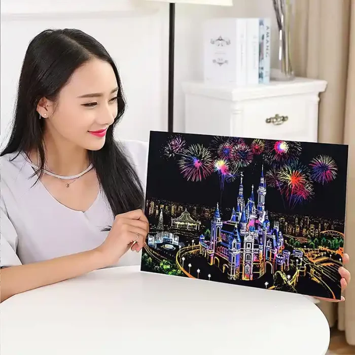 تابلو اسکرچ سایز 405*285 کد 4540