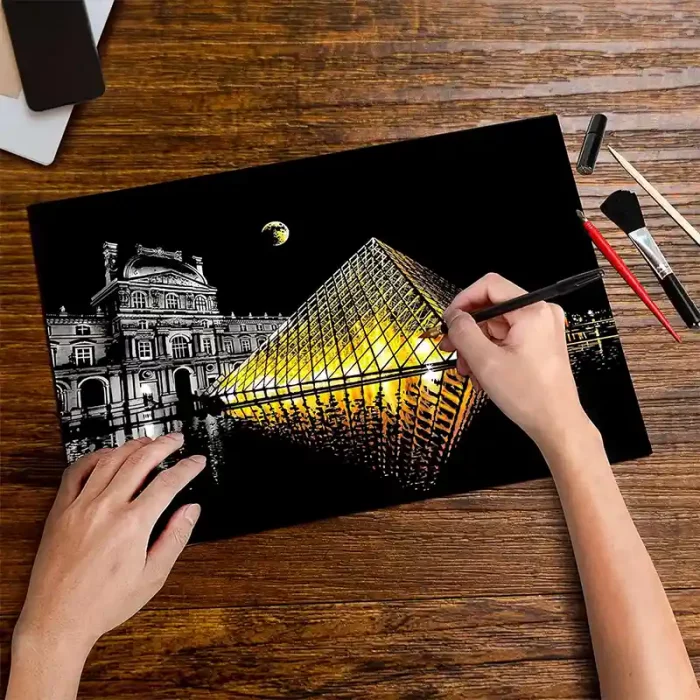 تابلو اسکرچ سایز 405*285 کد 4540