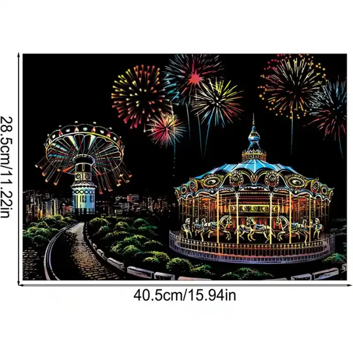 تابلو اسکرچ سایز 405*285 کد 4540