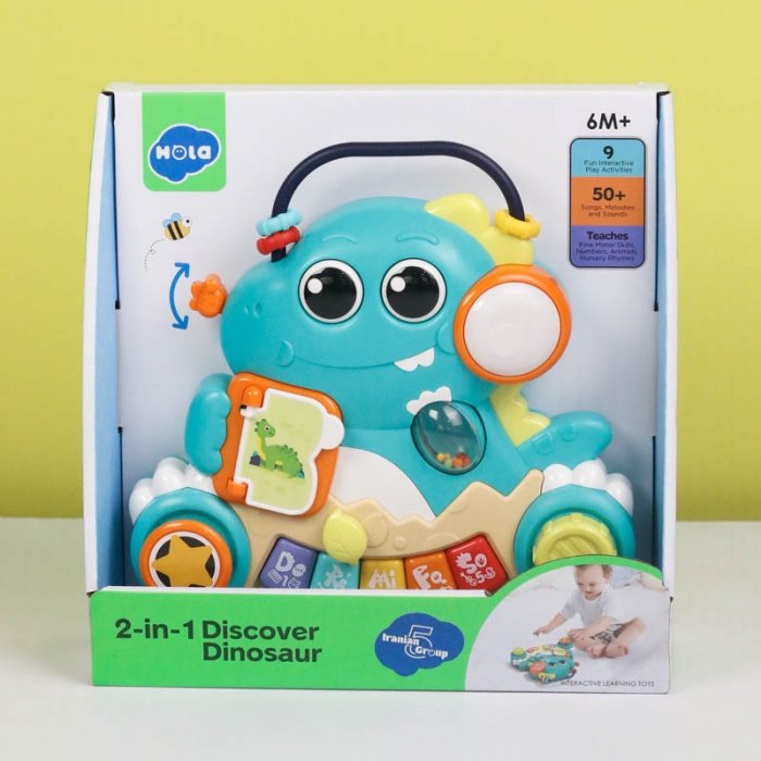 اسباب بازی پیانو موزیکال هولی تویز Huile Toys طرح دایناسور کد HE8976