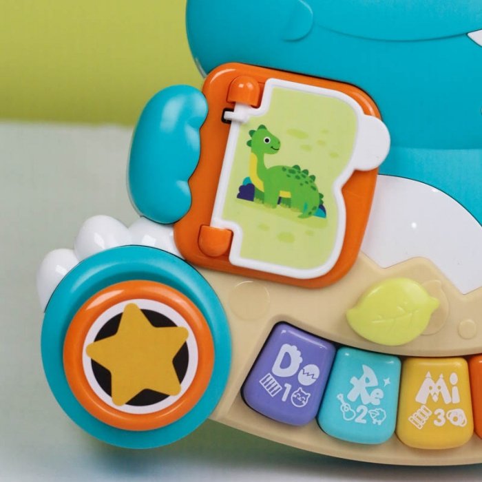 اسباب بازی پیانو موزیکال هولی تویز Huile Toys طرح دایناسور کد HE8976