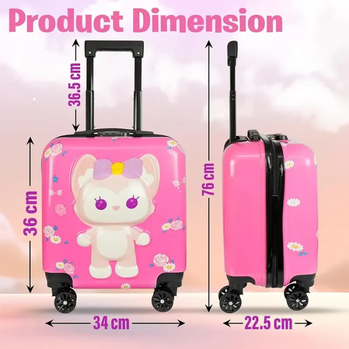 چمدان کودک مدل گربه کد P/M01/K