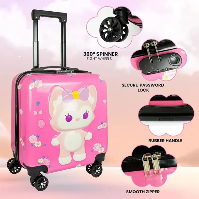 چمدان کودک مدل گربه کد P/M01/K