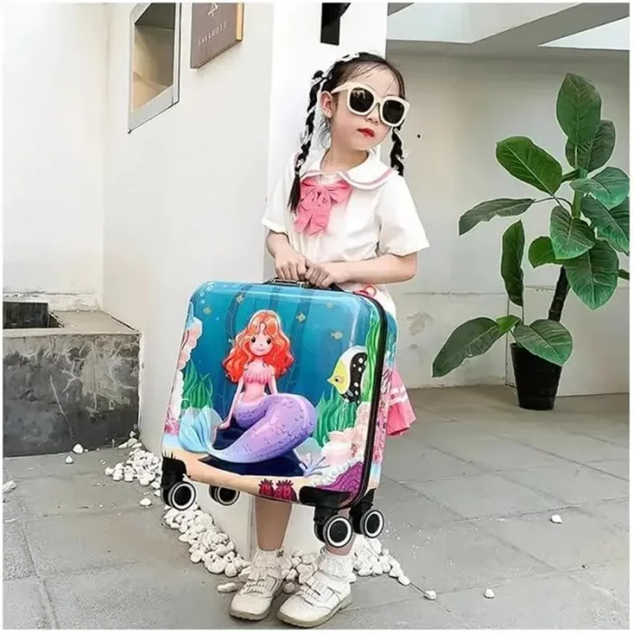 چمدان کودک مدل پری دریایی کد P/M01/L