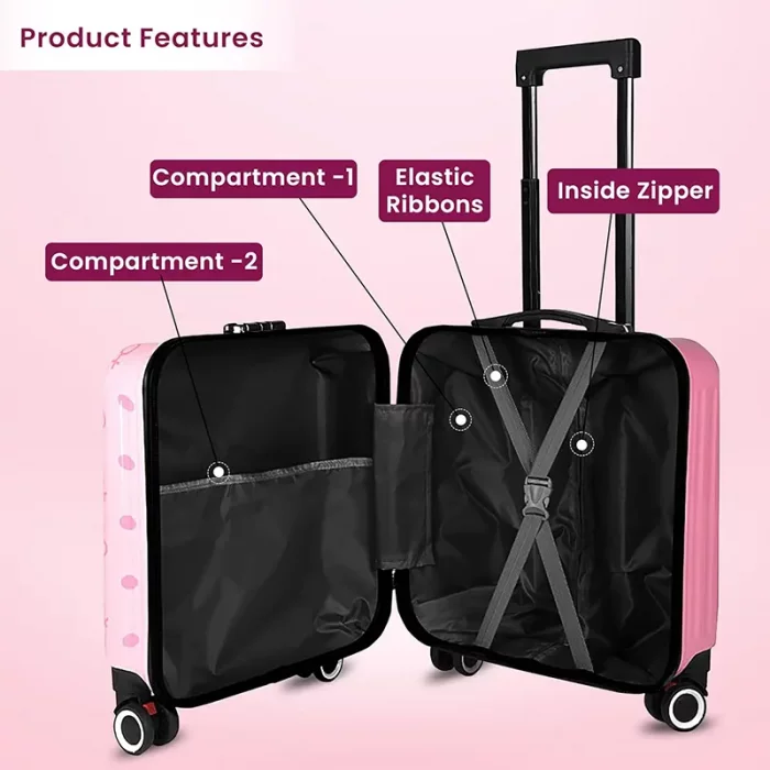 چمدان کودک مدل دختر کد P/M01/M