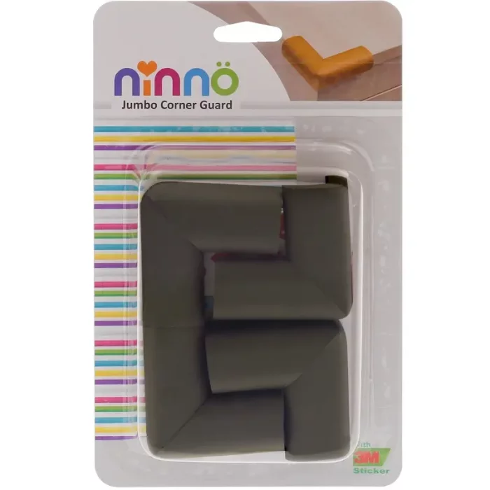 محافظ گوشه جامبو مشکی کوچک (4عددی) ninno کد P/2002/A