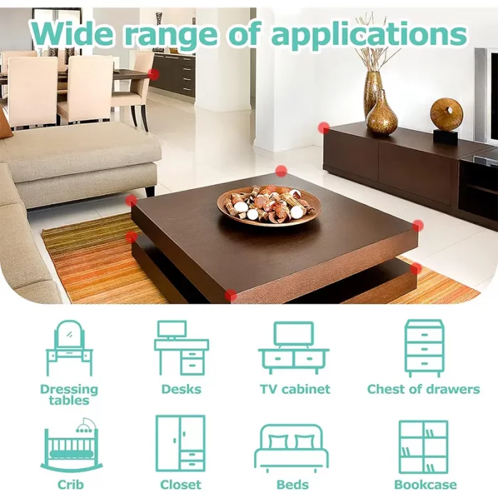 محافظ گوشه جامبو مشکی کوچک (4عددی) ninno کد P/2002/A