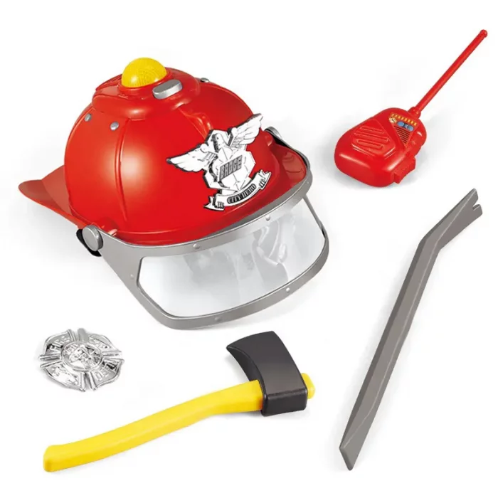 لباس مشاغل کودک آتش نشان با لوازم کامل کد F012