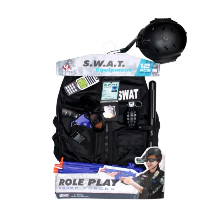 لباس مشاغل کودک یگان ویژه با لوازم کامل کد S012A