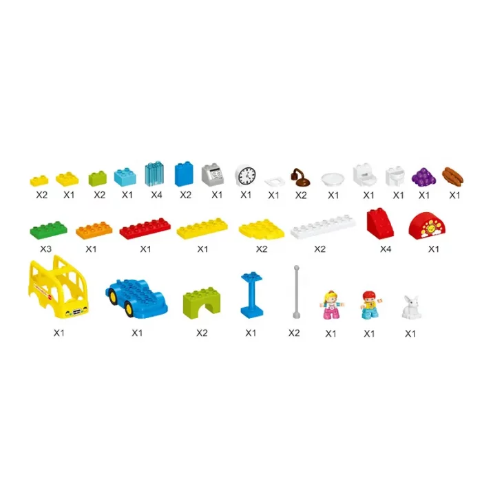 اسباب بازی لگو دوپلو 47 تکه مدل ایستگاه اتوبوس کد 188A12