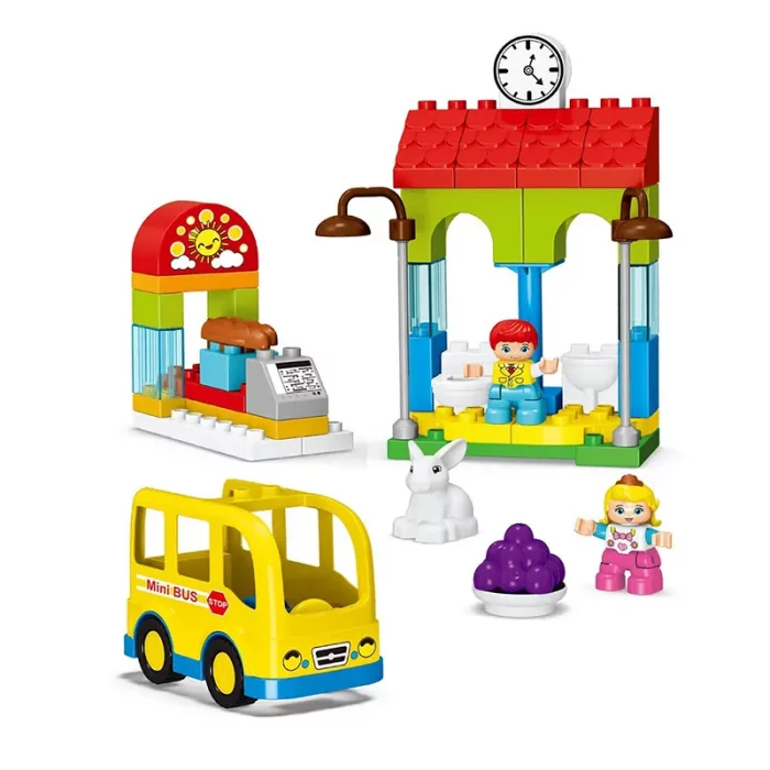 اسباب بازی لگو دوپلو 47 تکه مدل ایستگاه اتوبوس کد 188A12