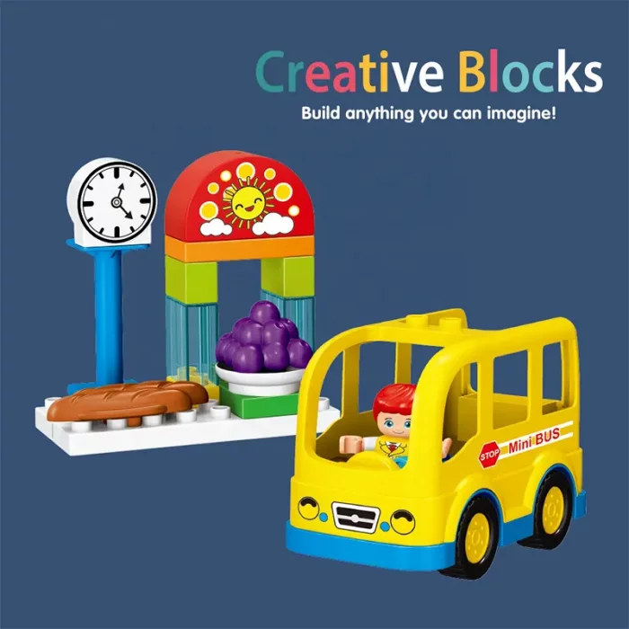 اسباب بازی لگو دوپلو 47 تکه مدل ایستگاه اتوبوس کد 188A12