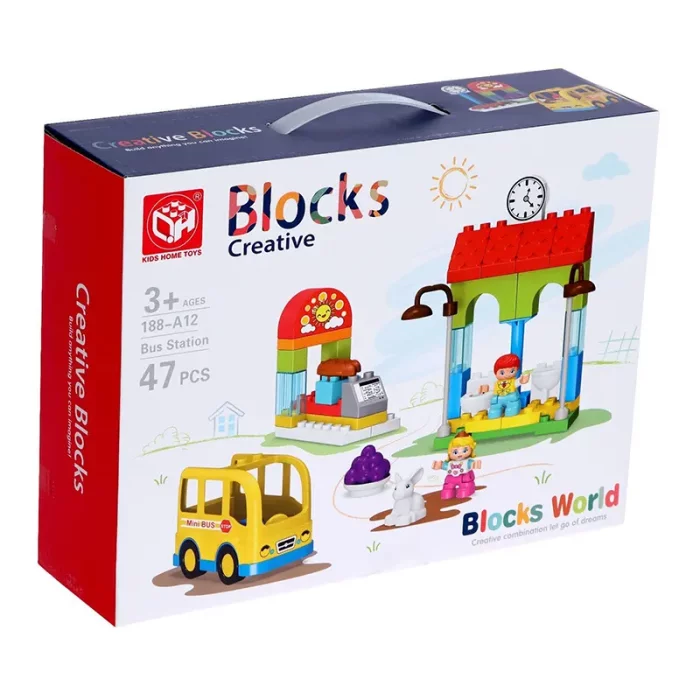اسباب بازی لگو دوپلو 47 تکه مدل ایستگاه اتوبوس کد 188A12