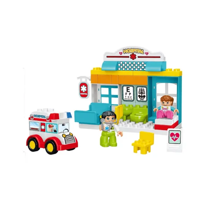 اسباب بازی لگو دوپلو 47 تکه مدل بیمارستان کد 188A56