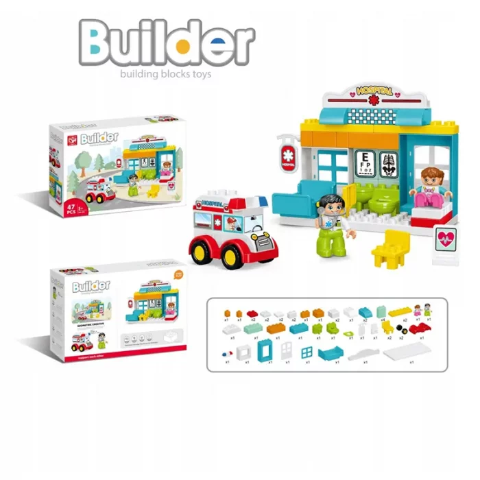 اسباب بازی لگو دوپلو 47 تکه مدل بیمارستان کد 188A56