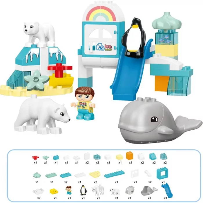 اسباب بازی لگو دوپلو 43 تکه مدل قطب کد 188A65