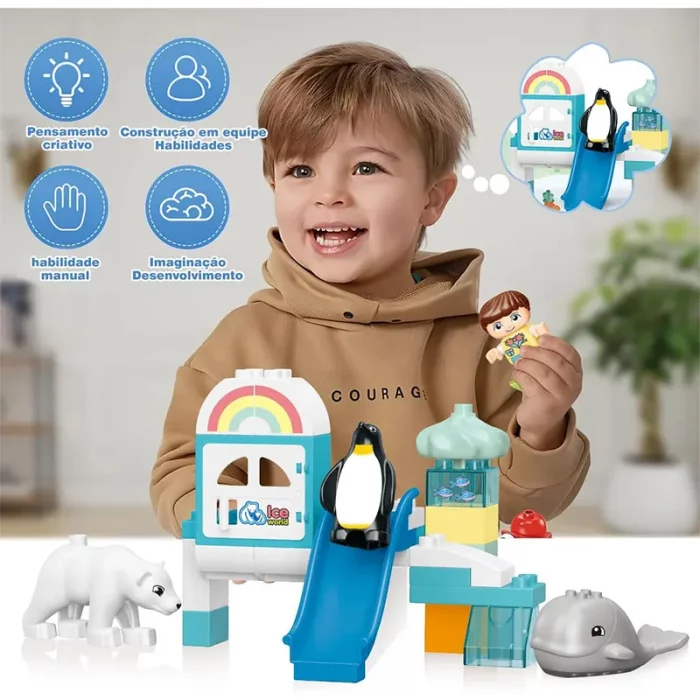 اسباب بازی لگو دوپلو 43 تکه مدل قطب کد 188A65